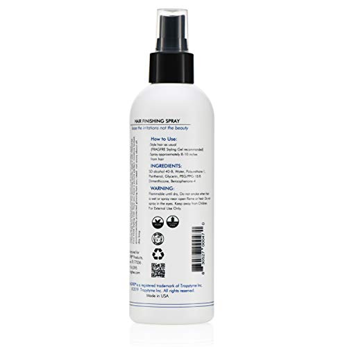 Hair Finishing Spray Firm Hold 8 oz - Hair Spray for Sensitive Skin - Fragrance Free Hypoallergenic Parabens Free - Holds and Protects Your Styles without Irritations -Vegan No Gluten (1 Pack)