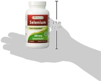 Best Naturals Selenium 200 mcg Supplement, 240 Count