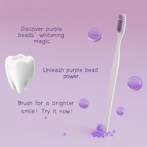 2-Pack 7-Pro Whitening Toothpaste | Deep Whitening & 7 Probiotics for Oral Health | Purple Beads for Extra Freshness | Fluoride-Free