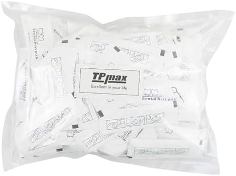 500 Count Dental Flossers Each Individually Wrapped, Floss Singles Bag, Travel Hotel Restaurant Office Car Dental Floss, Floss Picks Oral Care Teeth Clean Flat Wire