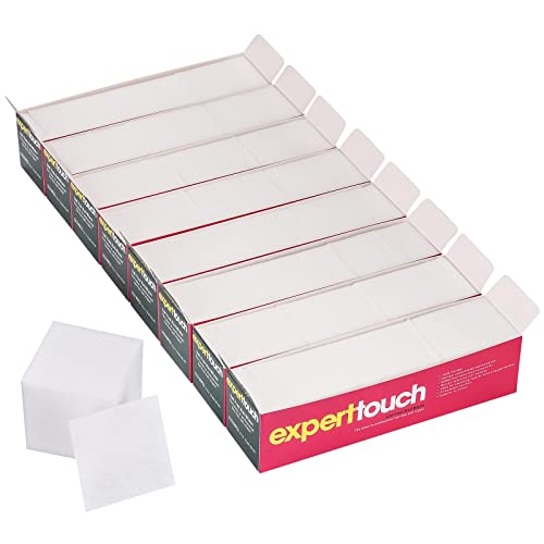 2600 Pcs Lint Free Nail Wipes for Gel Nail Disposable Nail Polish Remover Wipes Cotton Pads White, 8 Pack