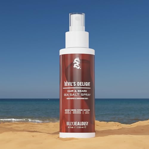 Billy Jealousy Sea Salt Spray, Texturizing and Volumizing Hair Spray for All Hair Types and Beard Lengths