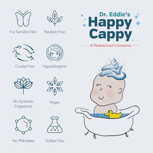 Happy Cappy Daily Medicated Shampoo and Body Wash Bundle - Baby Dandruff Shampoo for Cradle Cap and Seborrheic Dermatitis, Helps Redness, Dermatologist Tested, Fragrance-Free - 2 Pieces