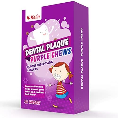 Dental Plaque Disclosing Tablets for Kids & Adults - Showing Plaque by Changing Color - Helps Teach Brushing Habits for Clean Teeth - 108Count