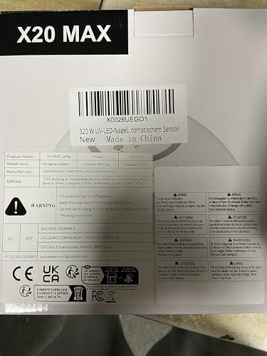 320W UV LED Nail Lamp, Professional Nail Dryer Gel Polish Light with 72 Beads, UV Nail Light with 4 Timer Settings, Nail Polish Curing Gel LED Dryer with Automatic Sensor, LCD Display