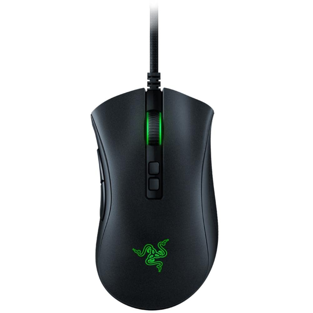 Razer DeathAdder V2 Gaming Mouse: 20K DPI Optical Sensor - Fastest Gaming Mouse Switch - Chroma RGB Lighting - 8 Programmable Buttons - Rubberized Side Grips - Classic Black