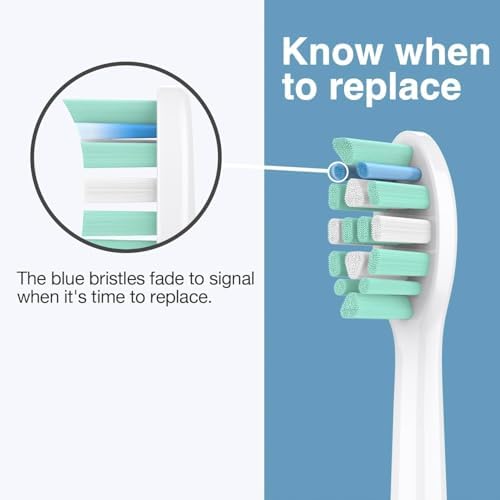 12 Pack Replacement Toothbrush Heads for Philips Sonicare Replacement Heads C2,C1,Electric Replacement Brush Head for Phillips Sonicare Brush C2, C1, for Sonic Care Toothbrush,White