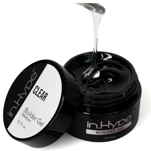 IN.HYPE UV/LED Clear Hard/Builder Gel for Nail Extension/Strengthening/Overlays