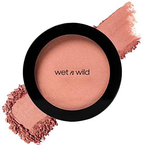 wet n wild Color Icon Blush, Effortless Matte Natural Sheer Glow & Seamless Blend, Luxuriously Infused Smooth Jojoba Oil, Cruelty-Free & Vegan - Pearlescent Pink(Packaged)