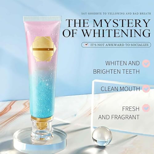 2Pcs Radiant Bright White Toothpaste, Niacinamide Whitening Toothpaste- for Healthier, Body Whiter Teeth, Whitening ToothpasteBright, Get rid of fire 2pcs