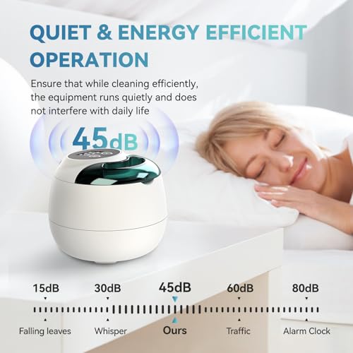 Dental Ultrasonic Retainer Cleaner Machine - 45kHz Retainer Cleaner Machine with 200ML Dental Pod, 9 Modes Ultrasonic Cleaner for Denture, Mouth Guard Clenching, Aligner, Braces, Toothbrush, Jewelry