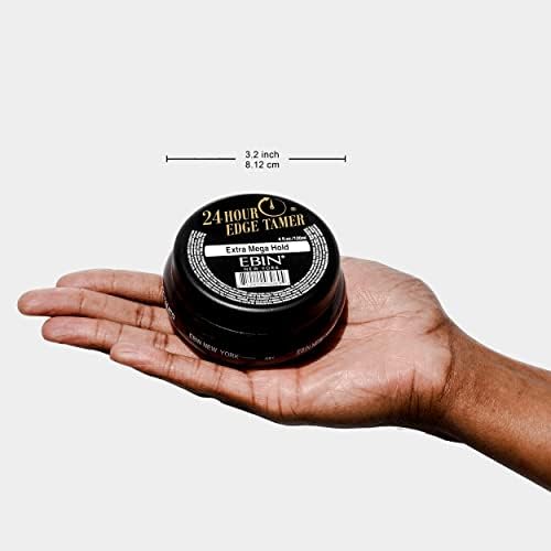 24 Hour Edge Tamer Extra Mega Hold, 8.25 oz by EBIN NEW YORK – Humidity-Resistant, Long-Lasting Hold – No Flakes or Residue – Styling Gel for Sleek Looks – Suitable for All Hair Types (1 Pack)
