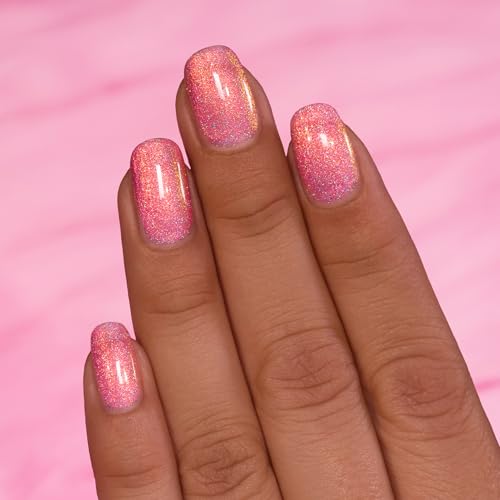 ILNP Sweet Tooth - Cotton Candy Pink Shimmer Nail Polish - Vegan, Cruelty Free, Non Toxic