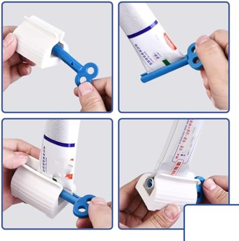 3D Ultra Whitening Vivid Mint Toothpaste 3 Large Tubes of 5.2 oz (Total 15.6 oz) | Strengthens Enamel | Removes 90% of Surface Stains | Toothpaste Squeezer