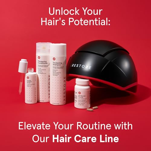 iRestore Elite - Laser Red Light Therapy for Hair Growth System - FDA Cleared Hair Loss, Hair Thinning & Alopecia Treatment for Men & Women - Laser Cap for Hair Regrowth Stimulates Denser Fuller Hair