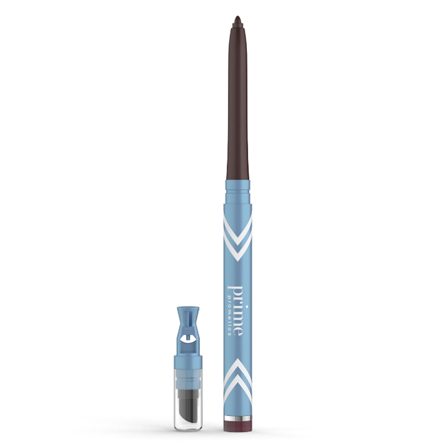 PRIME PROMETICS PrimeEyes Glide Eyeliner for Mature Women – Waterproof, Long-Stay and Mess-Proof – Gel Creme Texture, Discreet Sharpener and Effective Smudger (Mocha Shimmer)