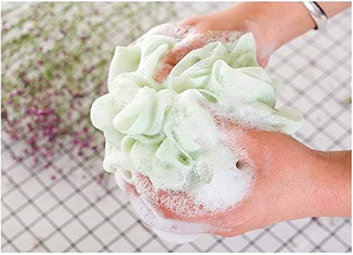5 Pieces Cute Exfoliating Mesh Pouf Bath Sponge Ball Shower Loofah Loofa Body Scrubber