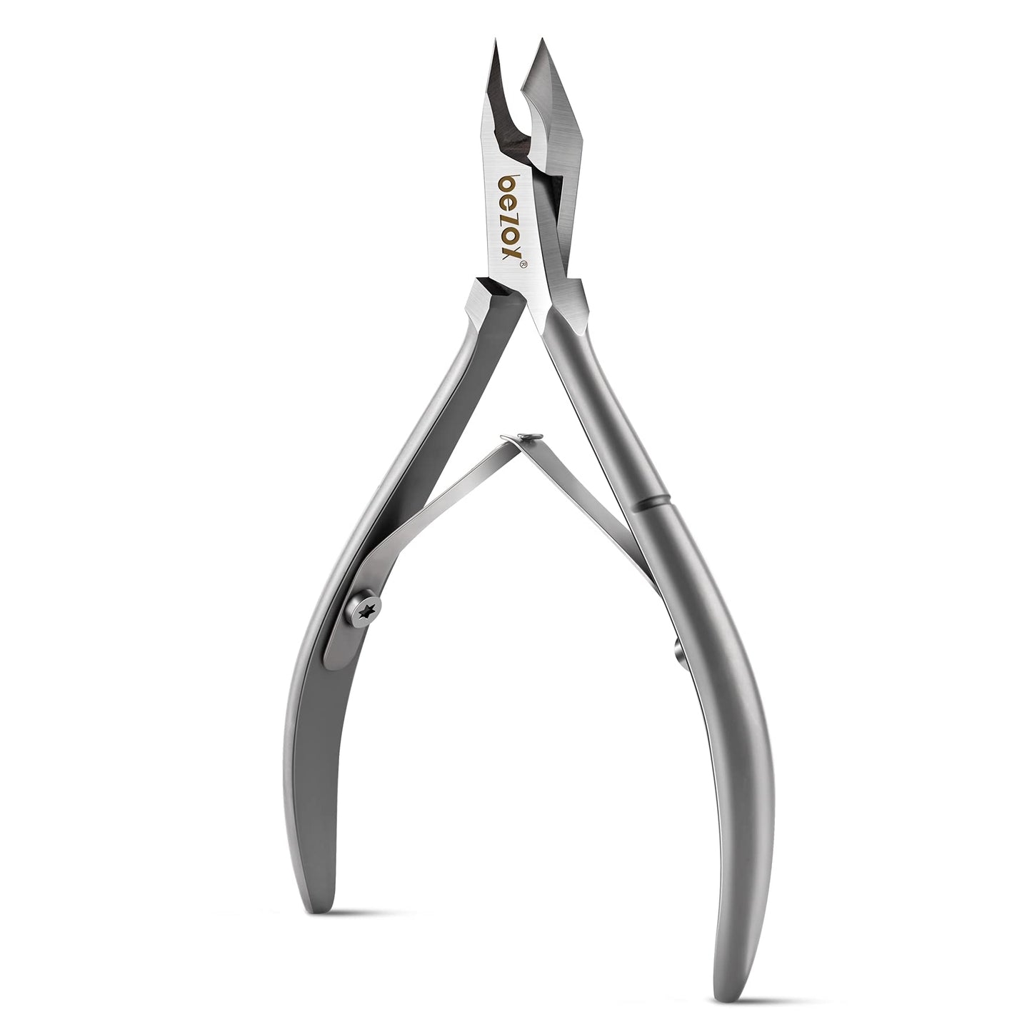 Bezox Cuticle Clippers - Stainless Steel Professional Cuticle Cutter Cuticle Trimmers - Full Jaw Manicure Hangnail Clipper (6Mm