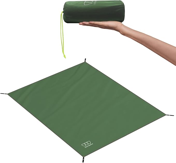 Gold Armour Tent Footprint, Camping Tarp Waterproof Ultralight - 84x60in | 84x84in | 84x96in | 82x106in | 120x108in | 120x120in | 120x144in Floor and Ground Tarps Gear Equipment (Army Green 82x106in)