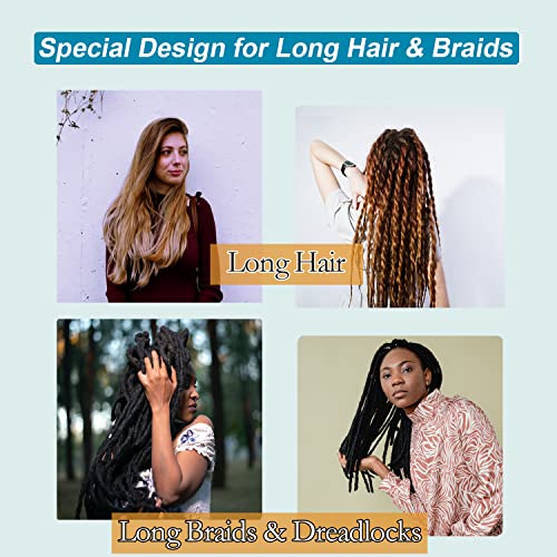 3 Pcs Super Jumbo Adjustable Satin Lined Shower Caps for Long Hair & Braids, Extra Large Shower Cap for Women & Men, Reusable XL with Waterproof Edge for Dreadlocks, Locs (Black)