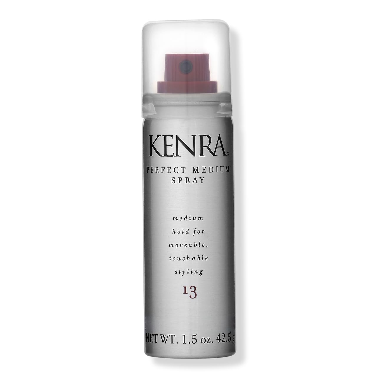 Kenra Perfect Medium Spray 13 50% | Provides Styling Control Without Stiffness | Medium Hold | Fast-Drying Formulation | High Shine Finish | All Hair Types | Travel 1.5 oz