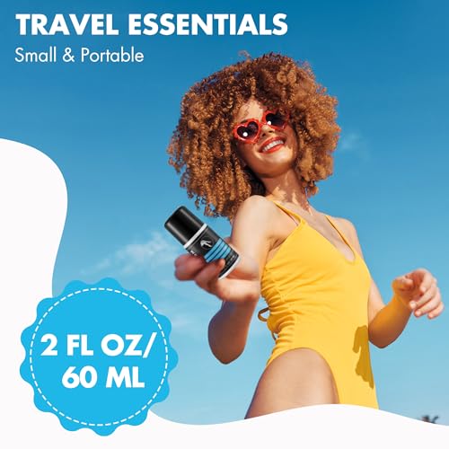 1 Pcs Roll On Body Glue for Dancers with Metal Tip Roller Ball, 2oz Sweat-Resistant Body Adhesive, Clear & Non Toxic Liquid Butt Adhesive for Compression Stockings, Wig Glue, Residue Free