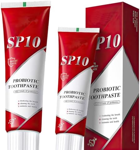 2 Pack SP-10 Probiotic Whitening Toothpaste – Ultra Whitening & Stain Removal, Deep Cleaning, Fresh Breath Formula with Probiotics