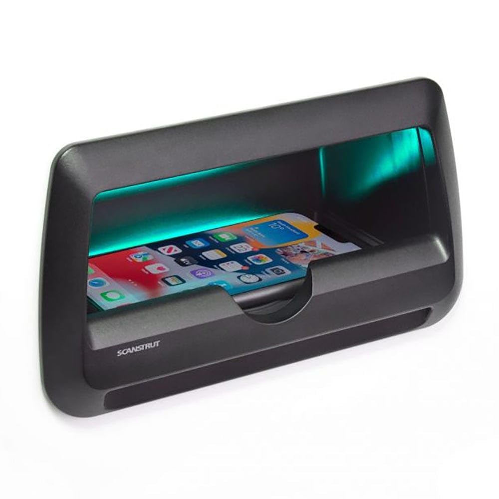 Scanstrut SC-CW-10F ROKK Wireless - Cove LED 10W. Waterproof Wireless Phone Charging Pocket with Integrated RGB LED Lighting 12/24V