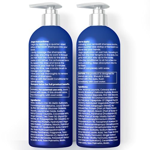 Hair Growth Shampoo & Conditioner Set for Men | Effective Hair Regrowth Treatment | Strengthening, Thickening & Soothing Formula for Healthy, Vibrant Hair | 10.14 fl.oz (Pack of 2)