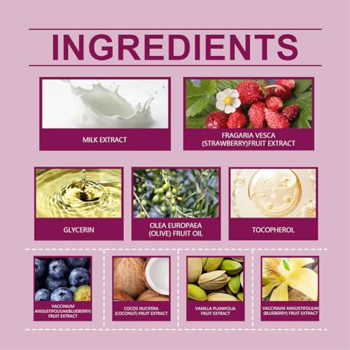 2025 New Vanilla and Cream Duo Body Mist, Sweet Body Milk Mist, Strawberry Body Spray, Marshmallow Blush Body Milk, Strawberry Shortcake Body Oil (A, Strawberry flavor 2 Pcs)