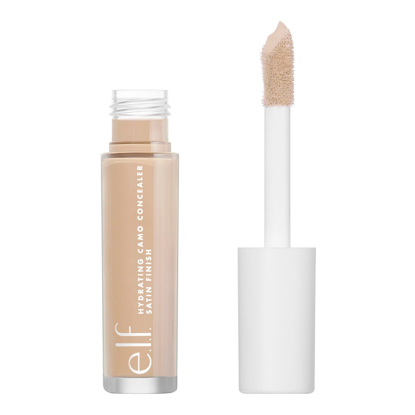 e.l.f. Hydrating Camo Concealer, Covers Blemishes & Under-Eye Circles, Full-Coverage & Delivers A Satin Finish, Vegan & Cruelty-Free, Medium Sand