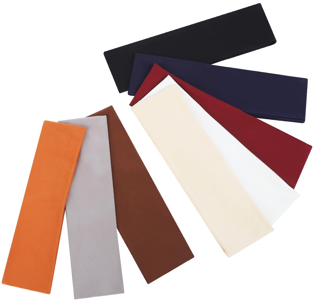 Fishinsea 8 Pack Sport Headbands for Women, Elastic Soft Fabric Non-Slip Hair Bands Hair Warp for Daily Workout Yoga Running Sports, Combo 8
