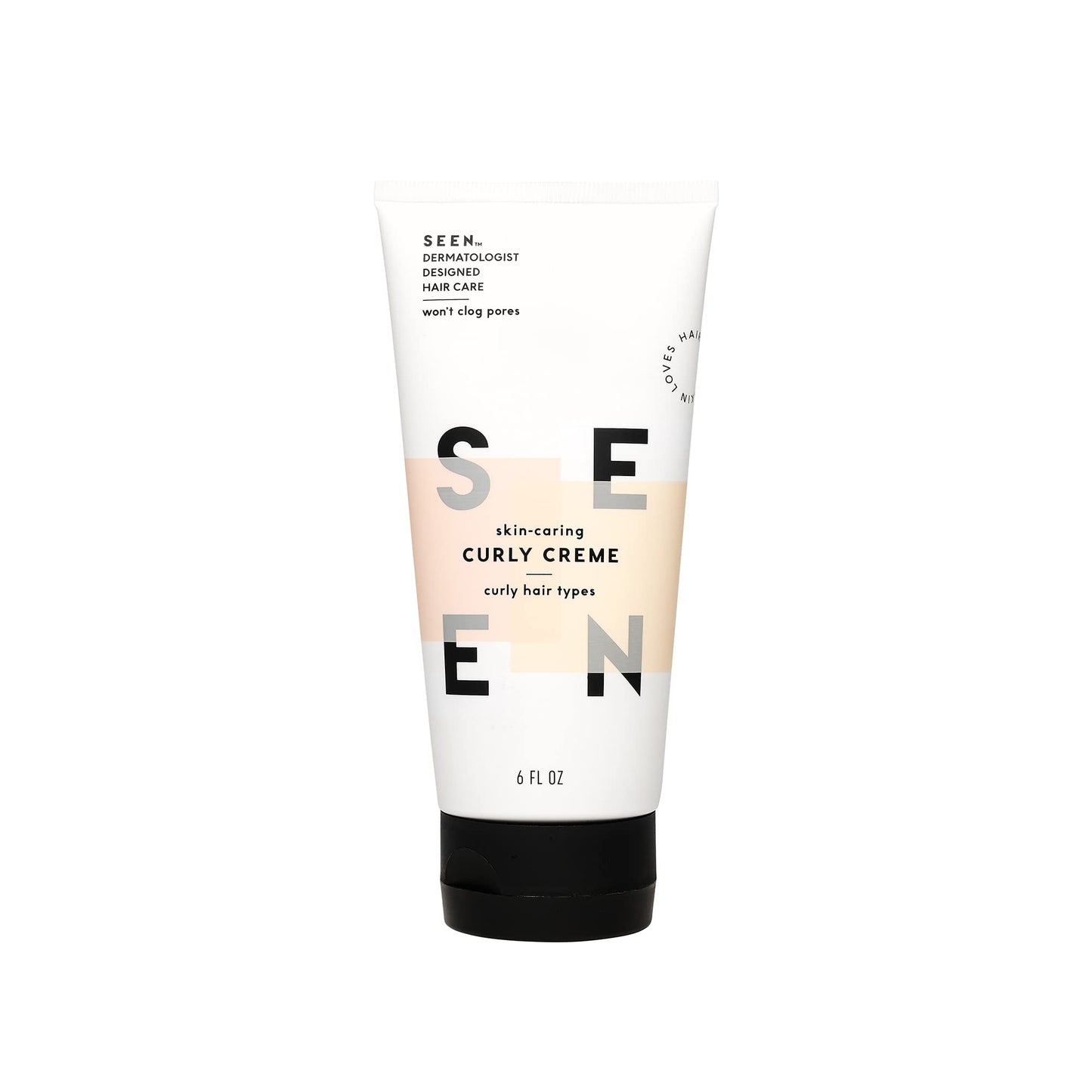 SEEN Curly Creme - Scented - Non-Comedogenic & Sulfate-Free Curl Defining Styling Hair Cream- Reduces Frizz- Heat Protectant- Safe for Sensitive Skin