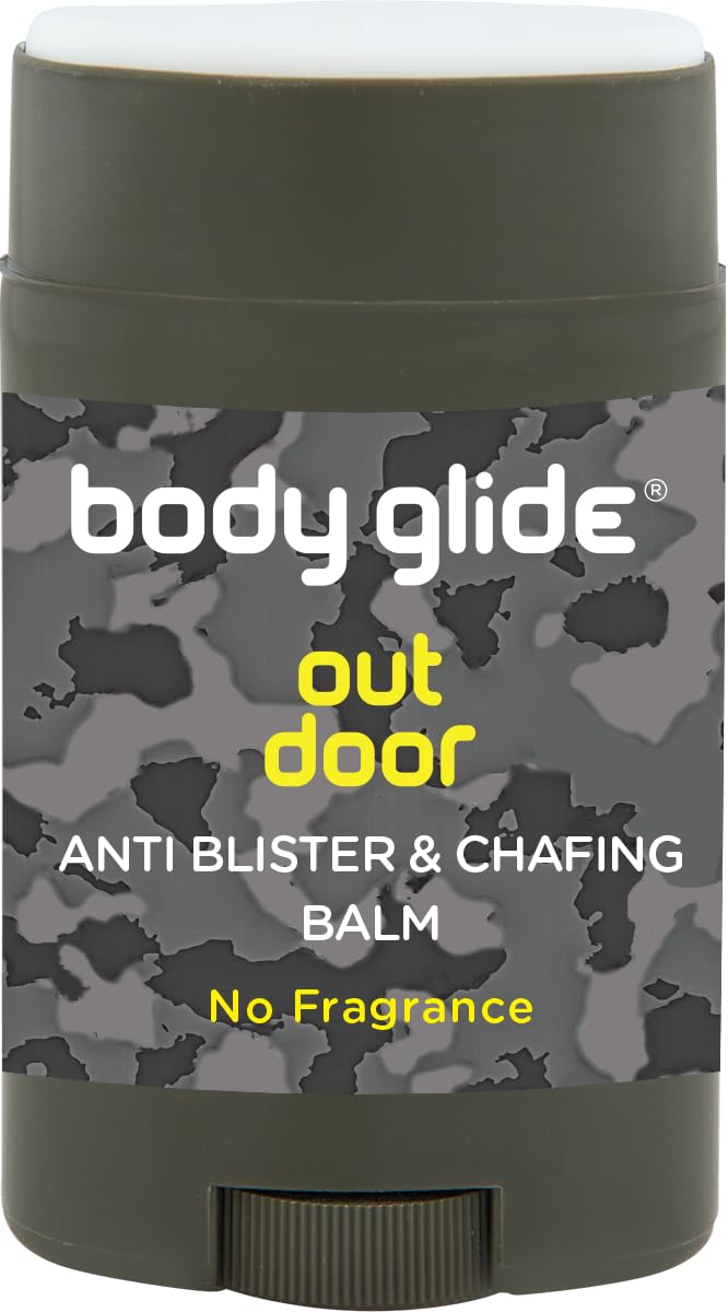 Body Glide Outdoor Anti Chafe Balm 1.5Oz: Fragrance Free Anti Chafing Stick Trusted In Basic Training, Endurance Sports & Everyd