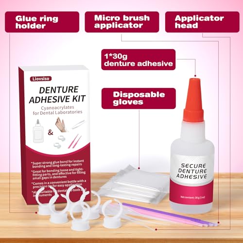 Dental Lab Instant Bonding Dental Glue (1oz), Repair Cracks & Secure Loose Teeth, Experience a Secure Bond That Lasts from Days to Weeks
