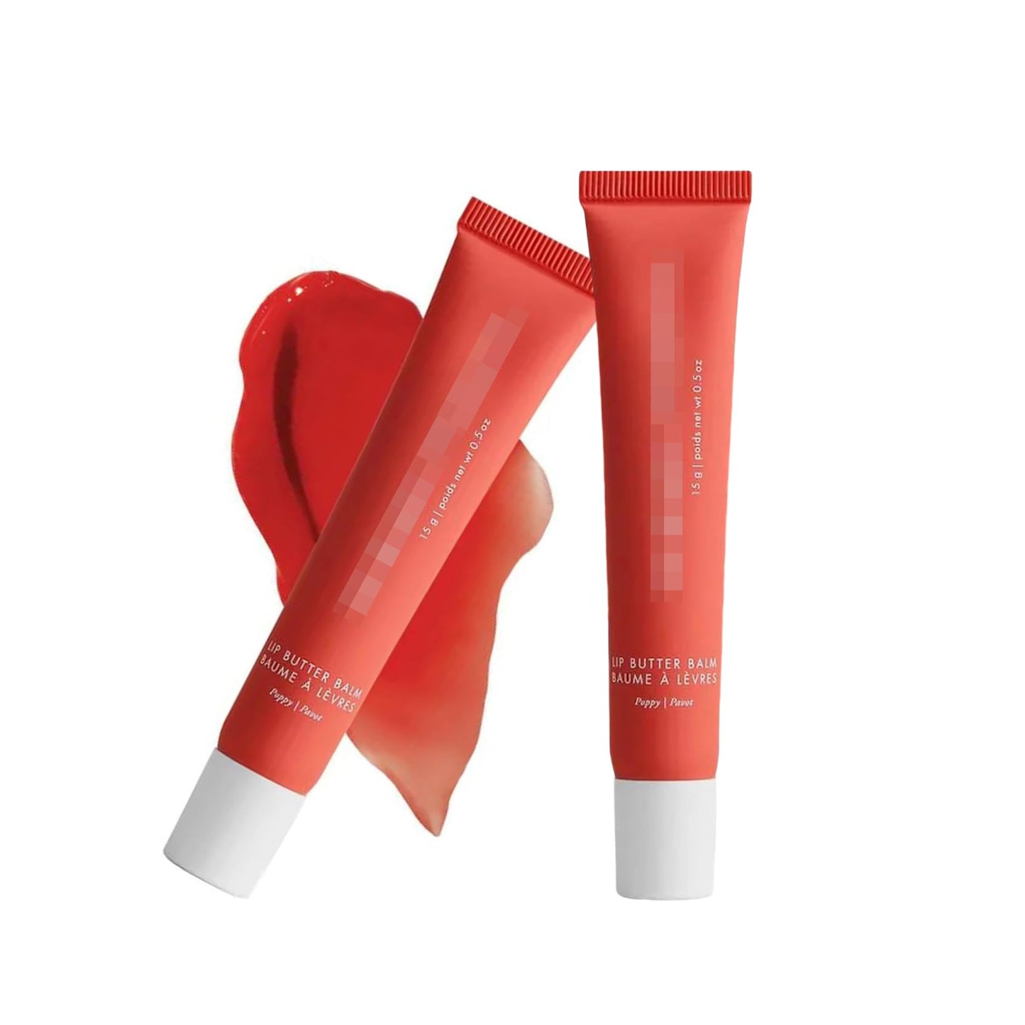 2 PCS Summer Lip Butter Balm,Conditioning Lip Gloss Lip Balm for Instant Moisture, Soothing Lip Care, Lip Oil Softens Dry Lips (Poppy)