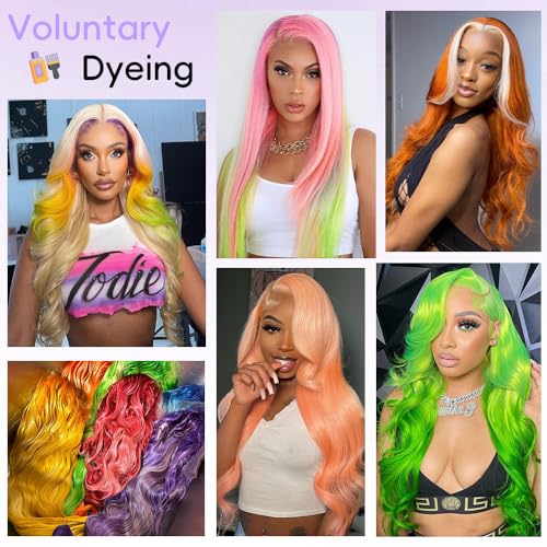 13x6 613 Lace Front Wig Human Hair 28 Inch Blonde Wig Human Hair Body Wave Blonde Lace Front Wigs Human Hair 613 HD Frontal Wig 200% Density HD Lace Frontal Wigs Human Hair Pre Plucked