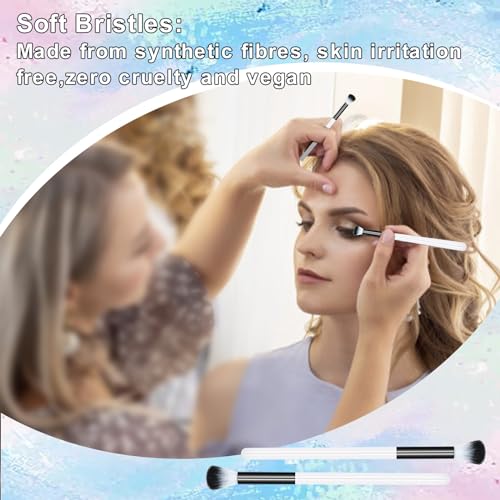 20 PCS Eyelash Cleaning Brush Set, Lash Bath and Shampoo Cleansing Brushes for Extension, Eyeshadow Brush Set, Bulk Black