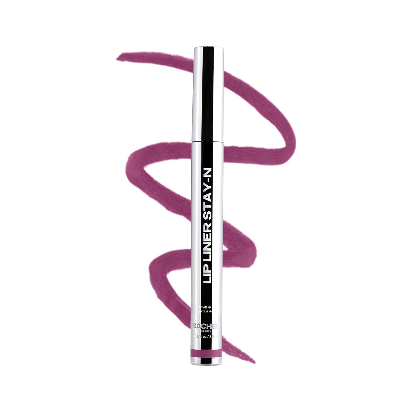 Sacheu Lip Liner Stay-N - Peel Off Lip Stain. Long Lasting Matte Lip Tattoo, Transfer Proof Lipstain Infused with Hyaluronic Acid & Vitamin E, for All Skin Types. Vegan and Cruelty-Free, PLUMped