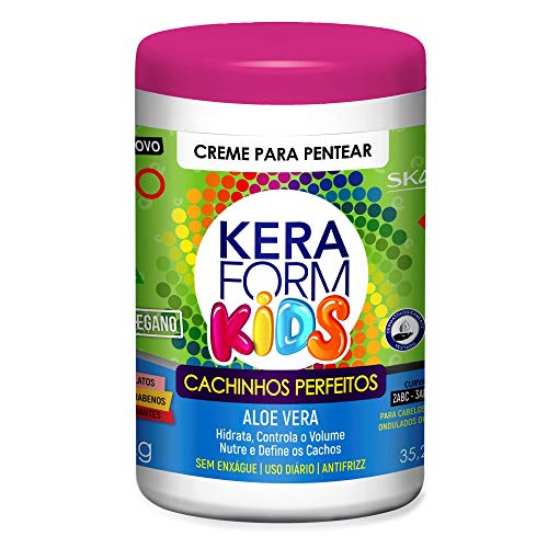 Skafe - Linha Keraform Kids (Cachinhos Perfeitos) - Creme Para Pentear Hidratante 1 Kg - (Kids Perfect Curls - Moisturizing Combing Cream 33.81 Fl Oz)