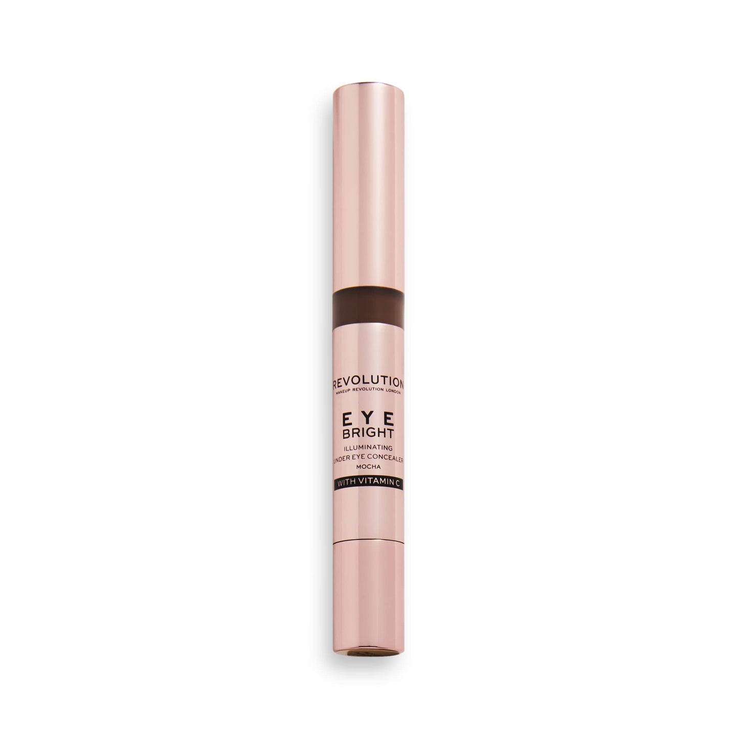 Makeup Revolution Eye Bright Concealer, Buildable Coverage, Dewy Finish, Mocha, 3ml