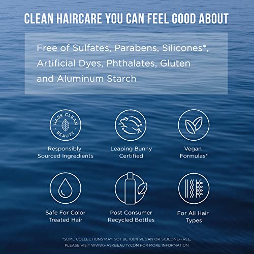 HASK Invigorating TEA TREE OIL 5-in-1 Leave In Conditioner Spray for all hair types, color safe, gluten free, sulfate free, paraben free - TEA TREE 2 PIECE SET