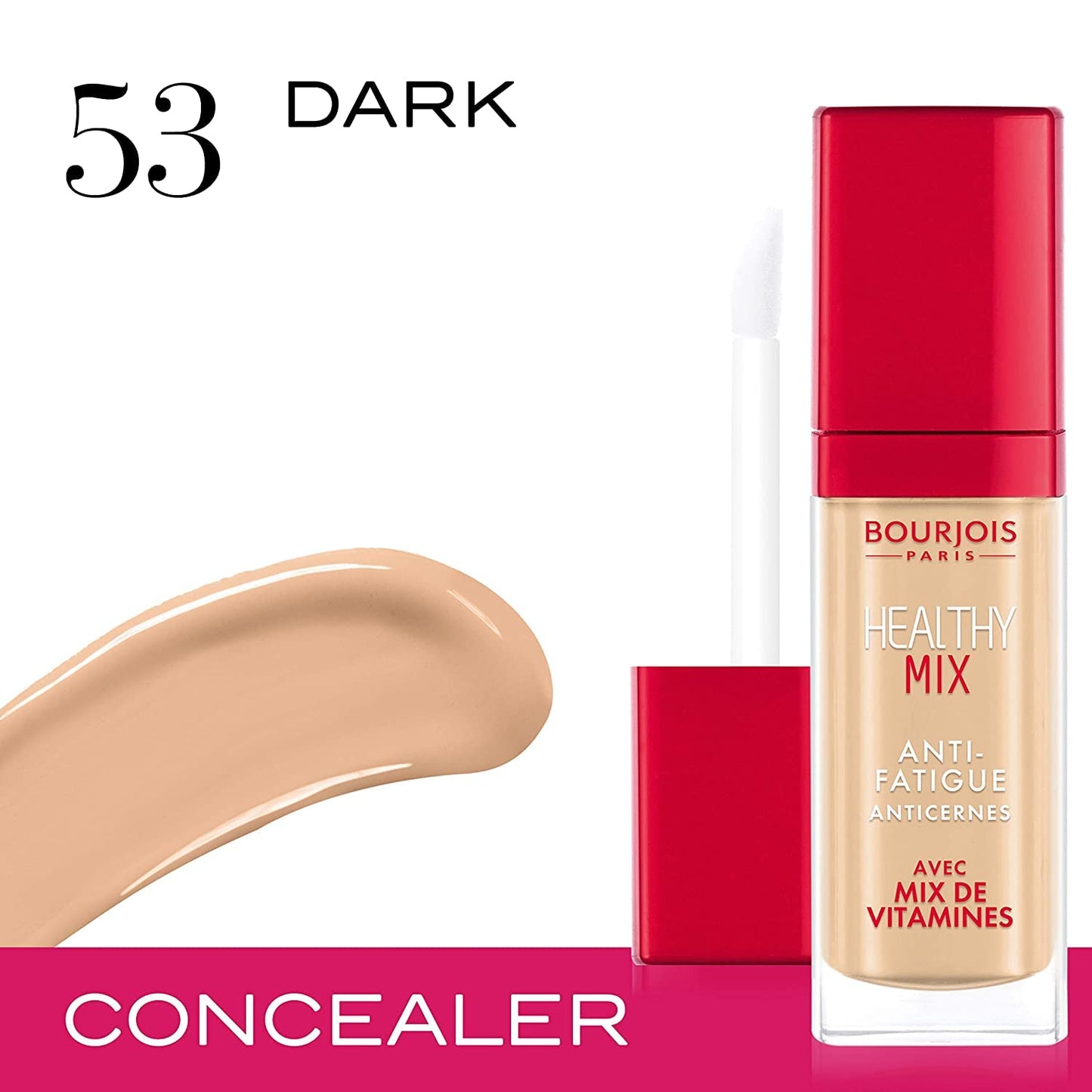 Bourjois Healthy Mix Anti-Fatigue Concealer 53 Dark, 7.8ml, 29199598003