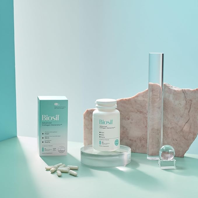Biosil Collagen Generator - 120 Original Capsules, Pack of 2 - with Patented ch-OSA Complex - Generates & Protects Your Own Collagen - GMO Free - 120-Day Supply
