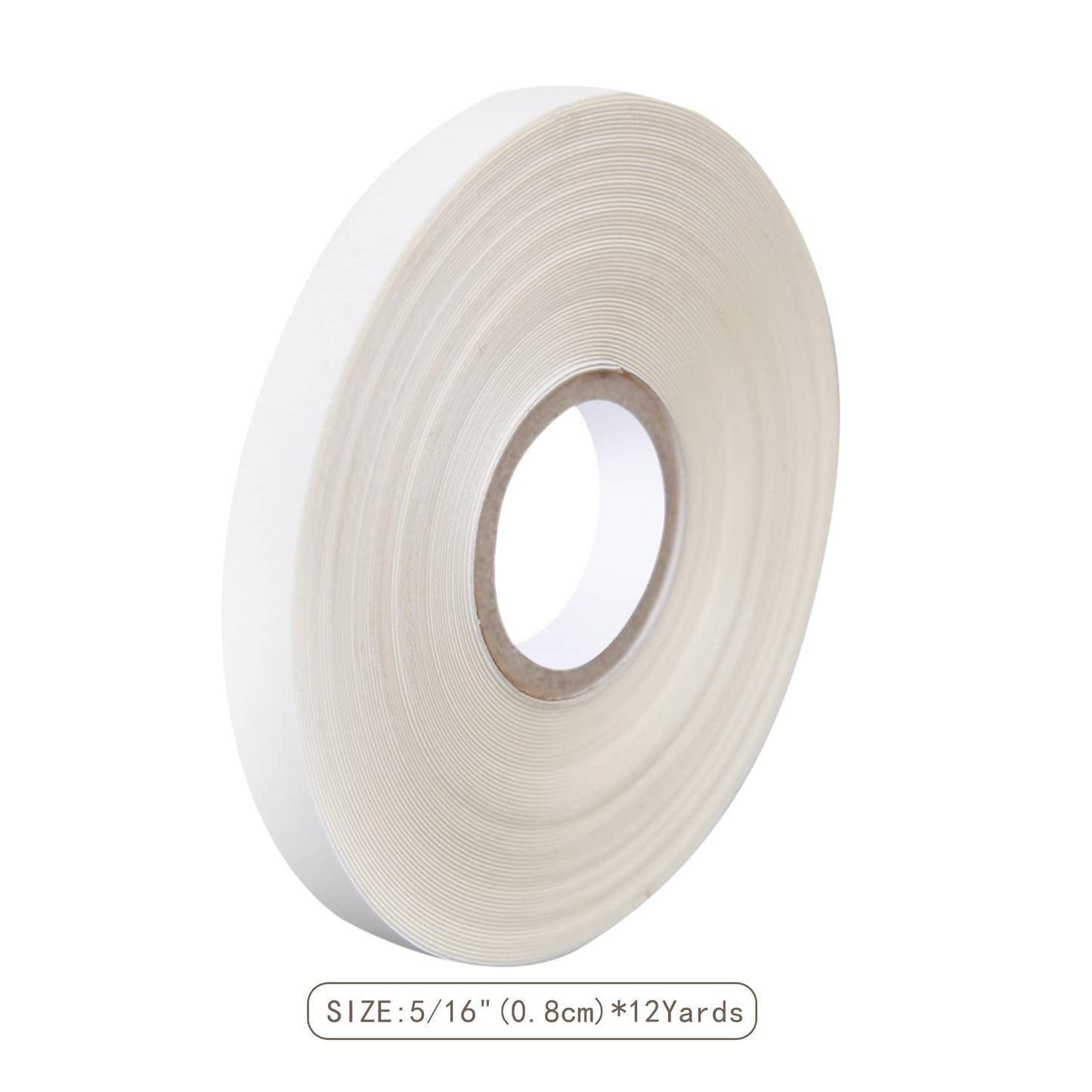 coloryoung 5/16"(0.8cm)*12 Yards Tape for Tape in Hair Extensions Double Sided Hair Extension Tapes for Hair Extension (White)