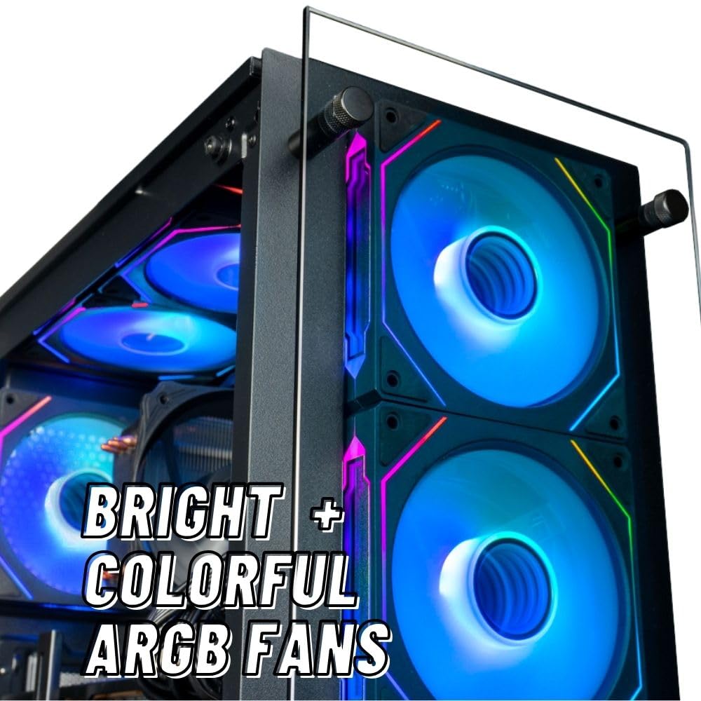 Empowered PC Stratos Micro Gaming Desktop - AMD Ryzen 7 5700G, 32GB DDR4 RAM, 1TB NVMe SSD, Integrated Radeon Graphics, WiFi, Windows 11 Pro - Business Professional Student Computer