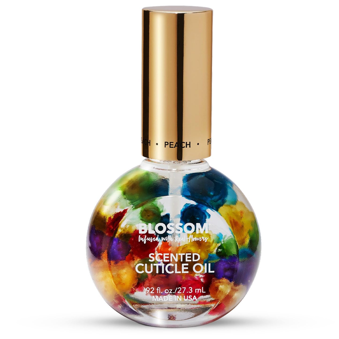 Blossom Hydrating, Moisturizing, Strengthening, Scented Cuticle Oil, Infused with Real Flowers, Made in USA, 0.92 fl. oz, Juicy