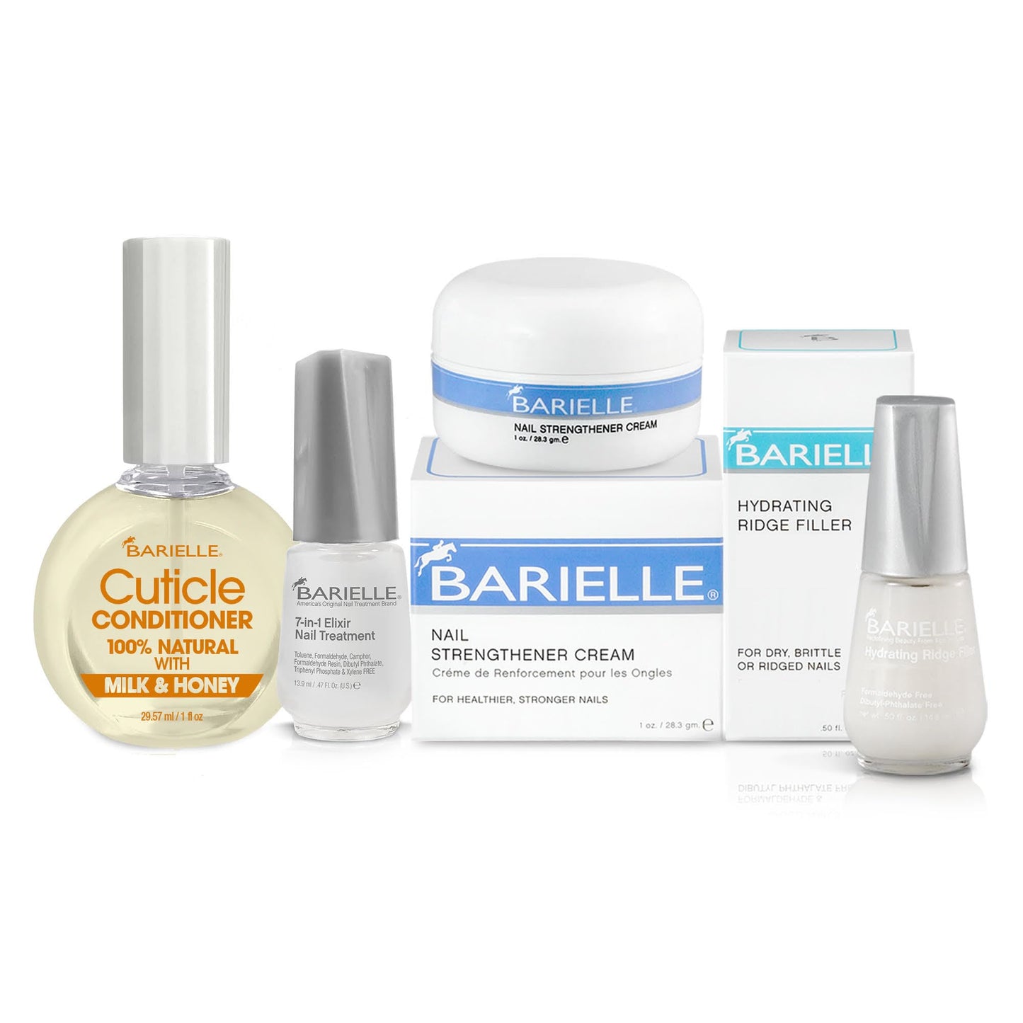 Barielle Miracle Nail Fixers Collection: 4-PC Nail Strengthening, Cuticle Care & Nail Treatment Collection