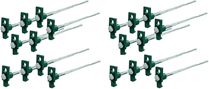 THE UM24 Set of 20 Heavy Duty Tent Stakes – 10" Metal Nail Forged Steel Tent Pegs for Camping Tent Tarp Or Garden Stake