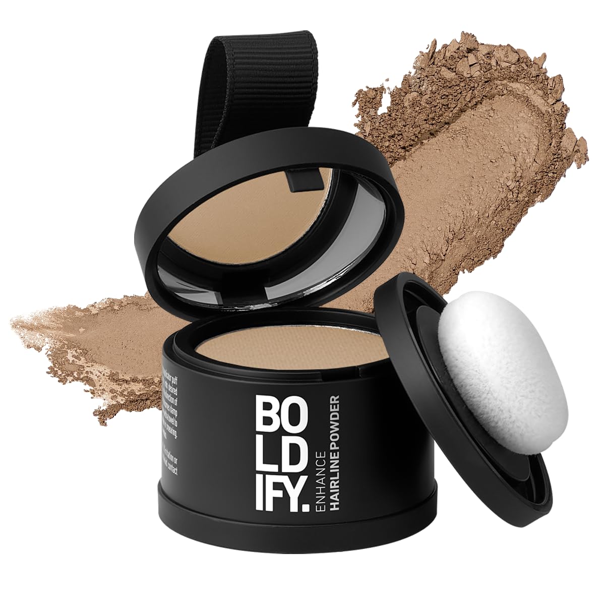 BOLDIFY Hairline Powder - Root Touch Up Hair Color for Gray Coverage - Bald Spot Concealing Hair Powder for Women & Men - 48-Hour Stain-Proof - Medium Blonde
